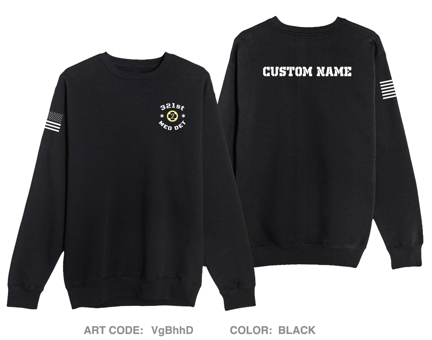 CUSTOM 321st Medical Detachment Comfort Unisex Crewneck Sweatshirt - VgBhhD