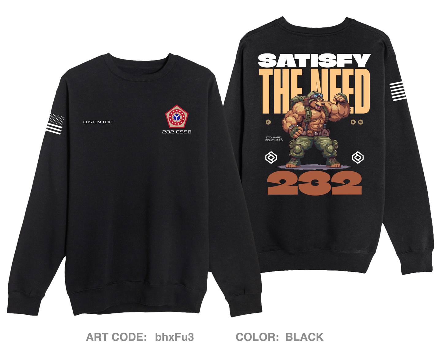 CUSTOM 232 CSSB Comfort Unisex Crewneck Sweatshirt - bhxFu3