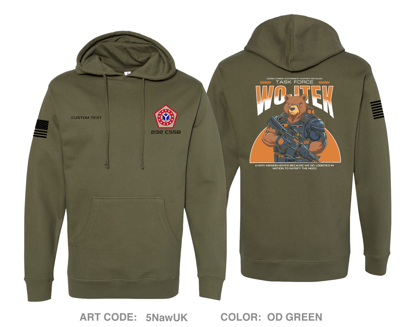 CUSTOM 232 CSSB Comfort Unisex Hooded Sweatshirt - 5NawUK