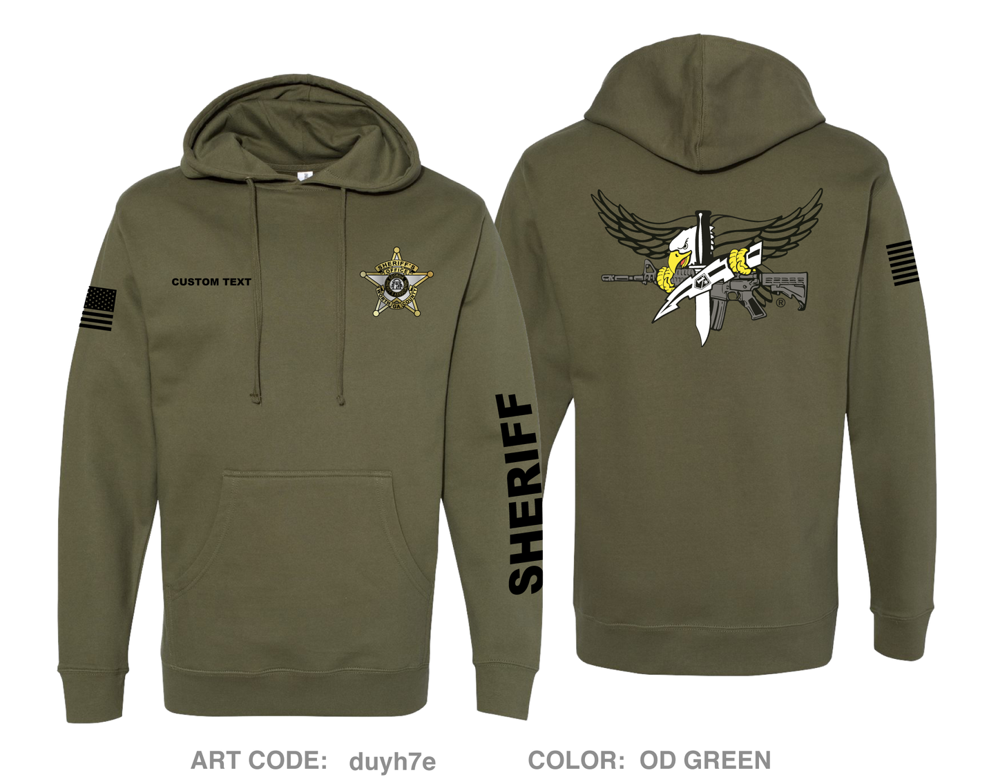 CUSTOM WCSO Comfort Unisex Hooded Sweatshirt - duyh7e