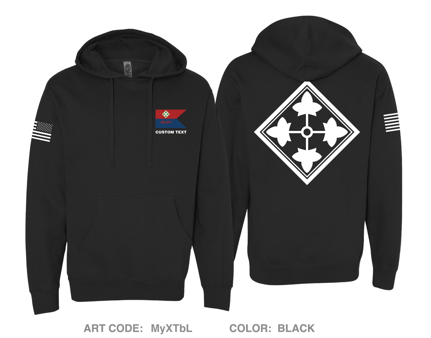 CUSTOM READY CO, HHBN, DIVARTY, 4ID Comfort Unisex Hooded Sweatshirt - MyXTbL