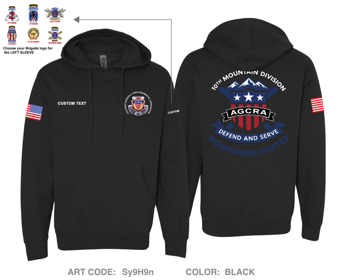 CUSTOM Mountaineer Agcra Comfort Unisex Hooded Sweatshirt - Sy9H9n