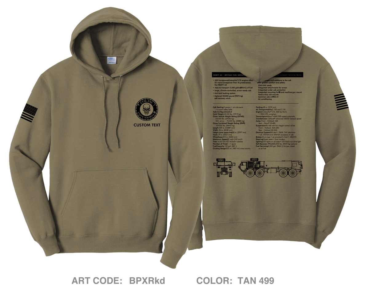 CUSTOM E Co FSC, 2BEB, 3ABCT Comfort Unisex Hooded Sweatshirt - BPXRkd