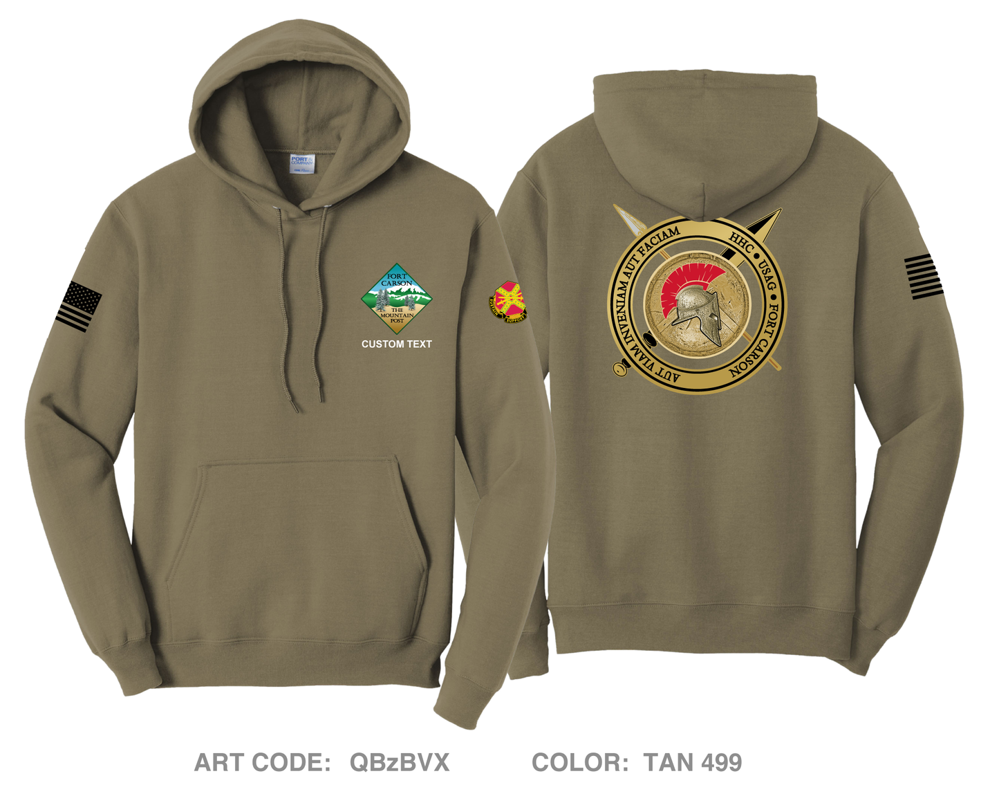 CUSTOM HHC, USAG, Fort Carson Colorado Comfort Unisex Hooded Sweatshirt - QBzBVX