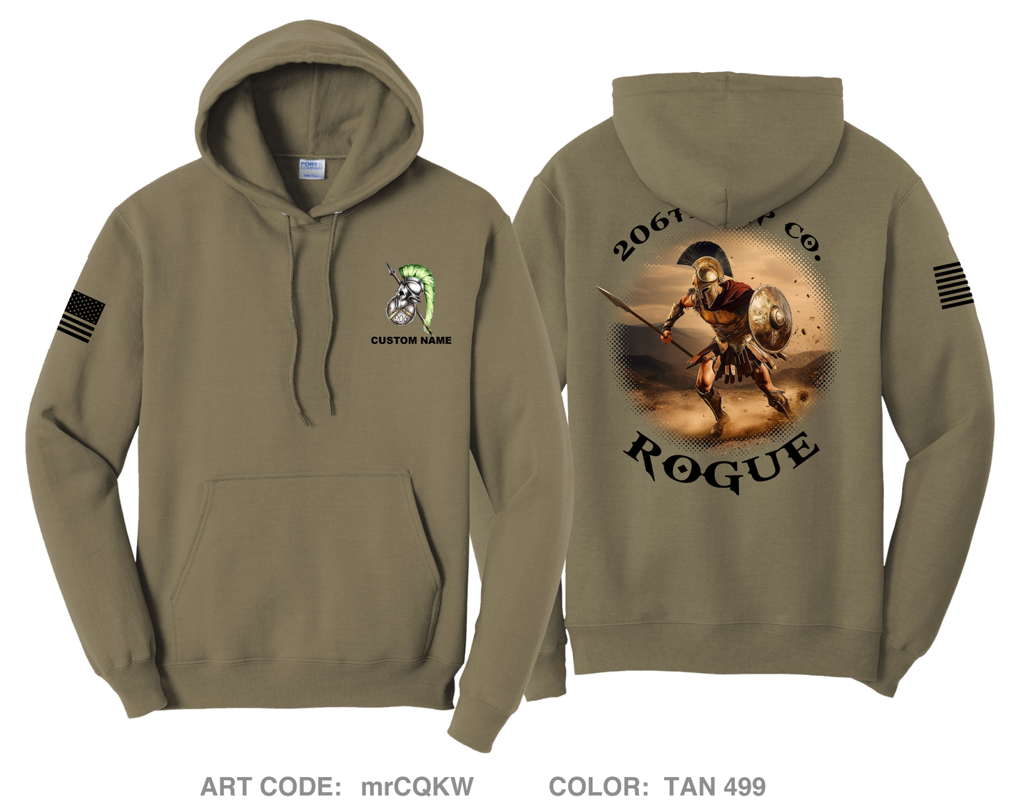 CUSTOM 206th MP CO Comfort Unisex Hooded Sweatshirt - mrCQKW