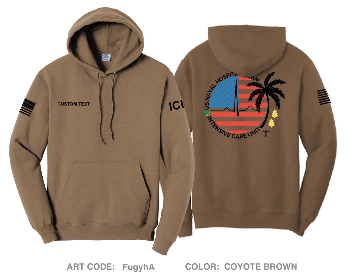 CUSTOM Intensive Care Unit Comfort Unisex Hooded Sweatshirt - FugyhA