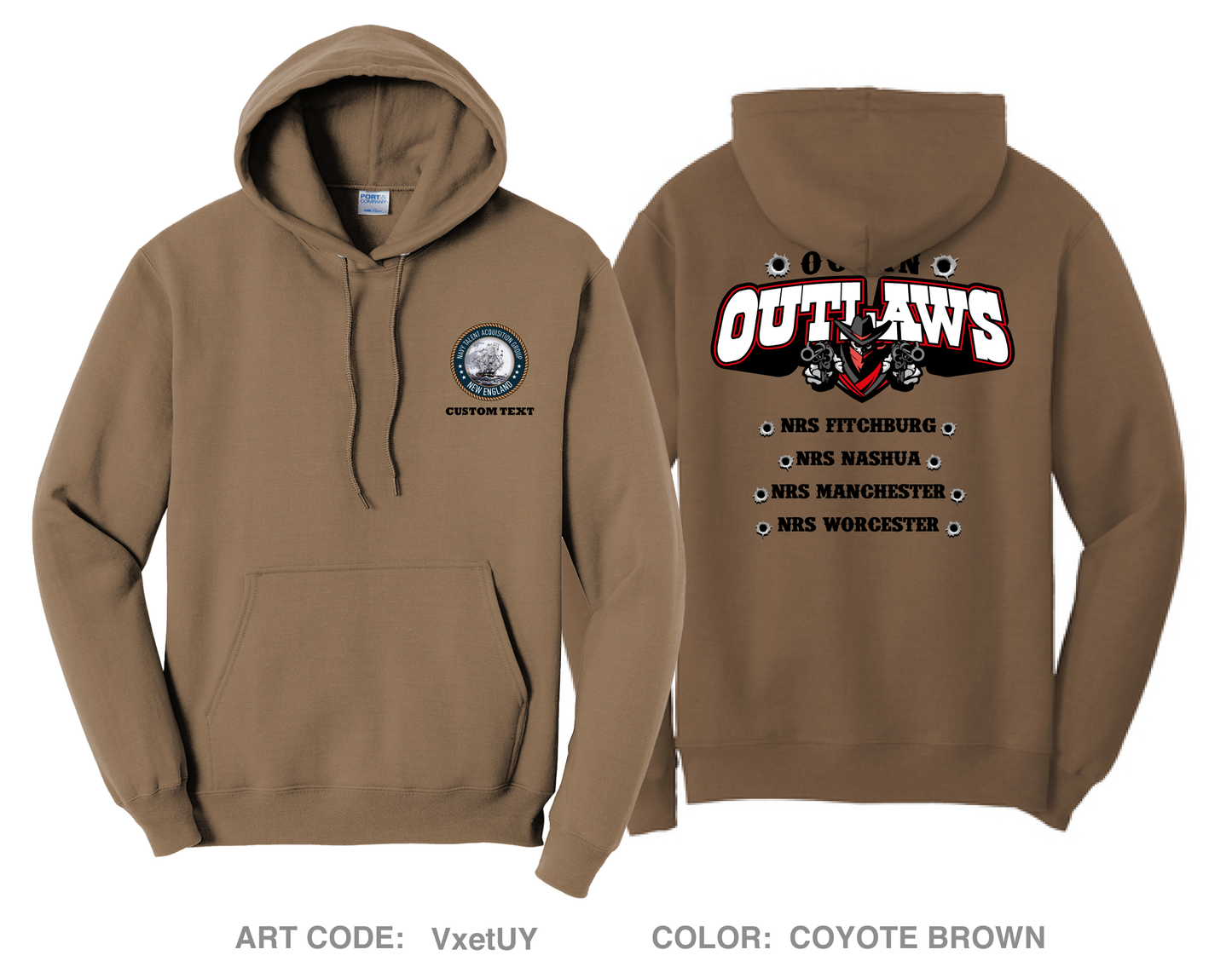 CUSTOM NTAG NEW ENGLAND DIV 3 Comfort Unisex Hooded Sweatshirt - VxetUY