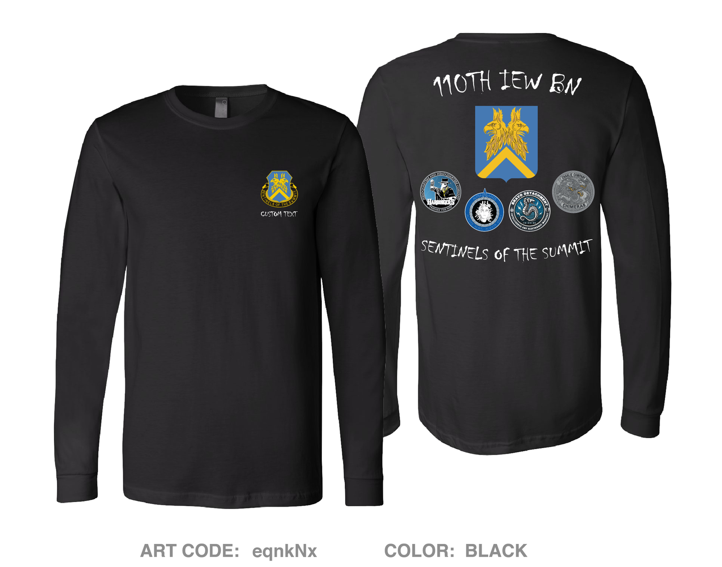 CUSTOM 110th IEW BN Comfort Unisex Cotton LS Tee - eqnkNx