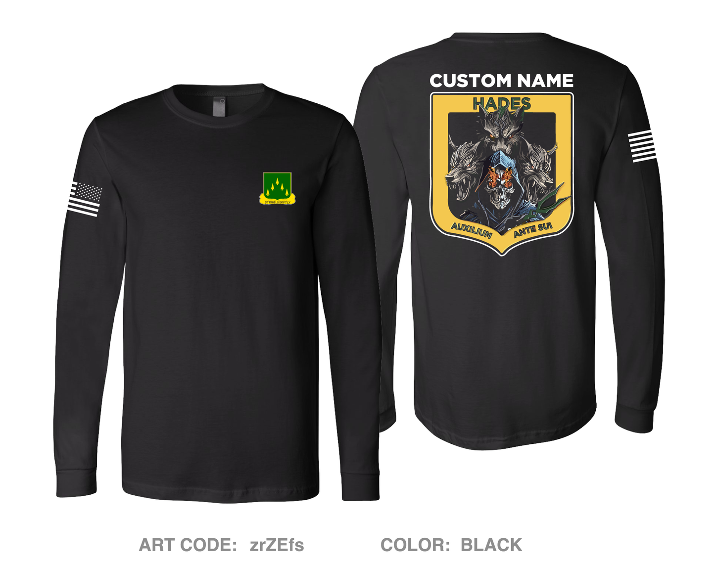 CUSTOM H Co, 4-70th AR BN, 1|1 AD Collection Comfort Unisex Cotton LS Tee - zrZEfs