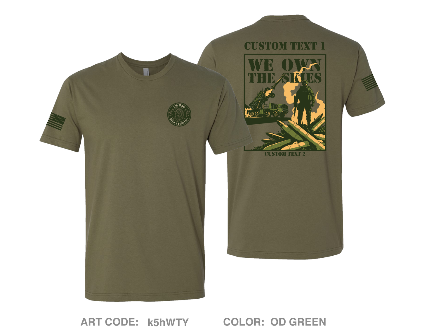 CUSTOM Crew 1 Bezerkers Comfort Unisex Cotton SS Tee - k5hWTY
