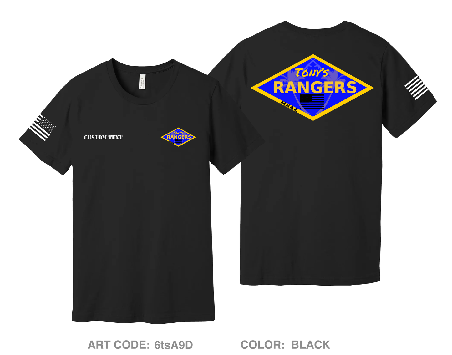 CUSTOM Tony’s Rangers Comfort Unisex Cotton SS Tee - 6tsA9D