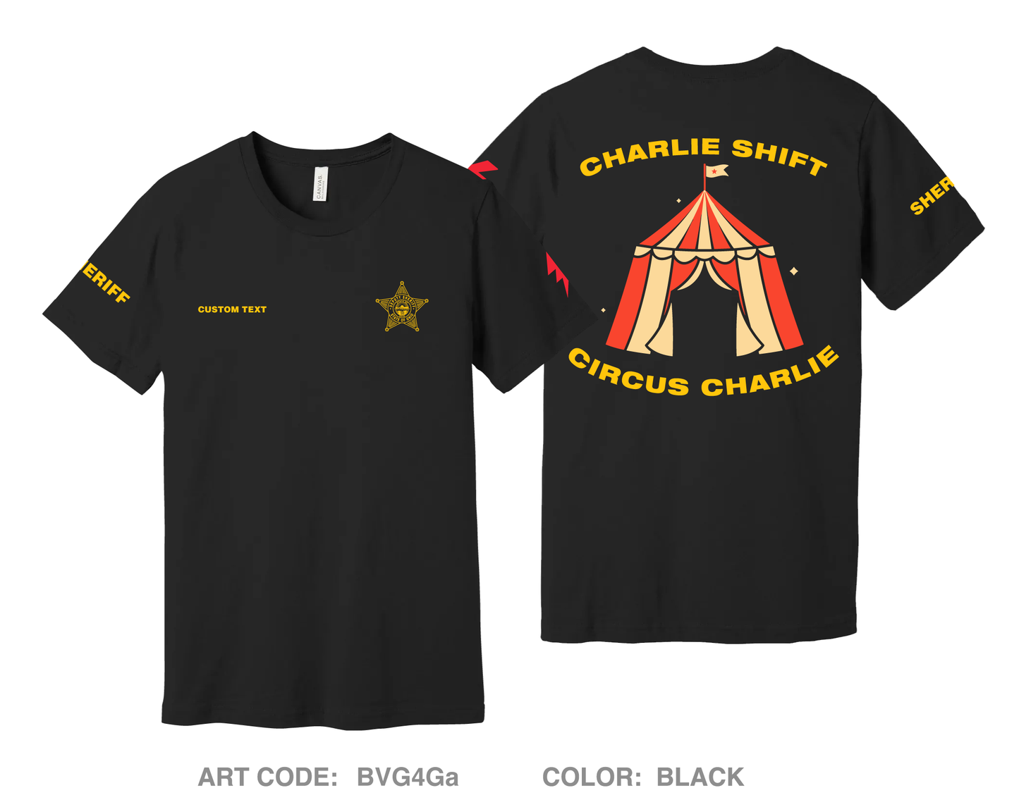 CUSTOM Charlie Shift Comfort Unisex Cotton SS Tee - BVG4Ga