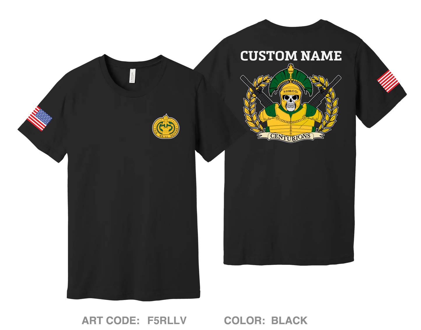 CUSTOM 3-518th C Co Comfort Unisex Cotton SS Tee - F5RLLV