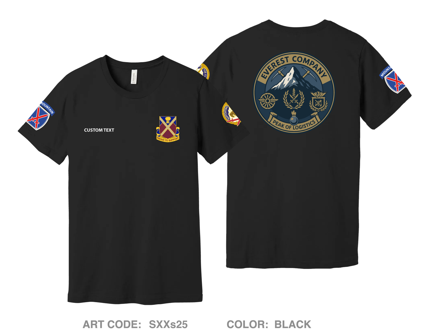 CUSTOM Everest CLC, 10th LSB Comfort Unisex Cotton SS Tee - SXXs25
