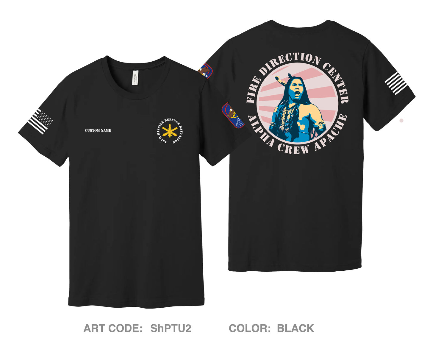 CUSTOM Alpha Crew, 49th Missile Defense Battalion Comfort Unisex Cotton SS Tee - ShPTU2