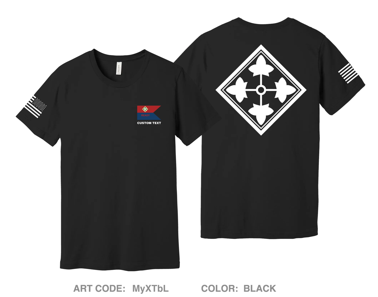 CUSTOM READY CO, HHBN, DIVARTY, 4ID Comfort Unisex Cotton SS Tee - MyXTbL