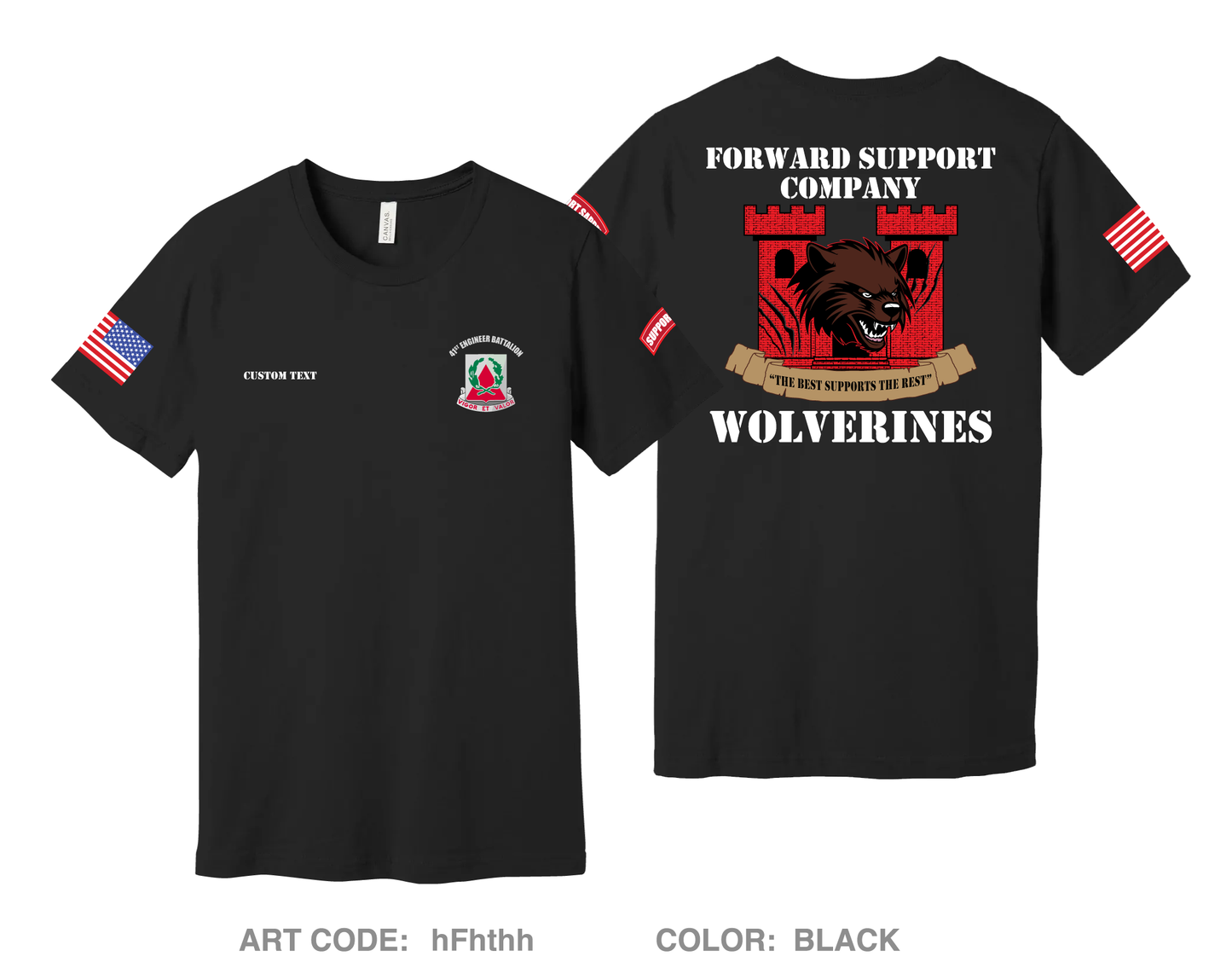 CUSTOM FSC, 41st engineers Comfort Unisex Cotton SS Tee - hFhthh