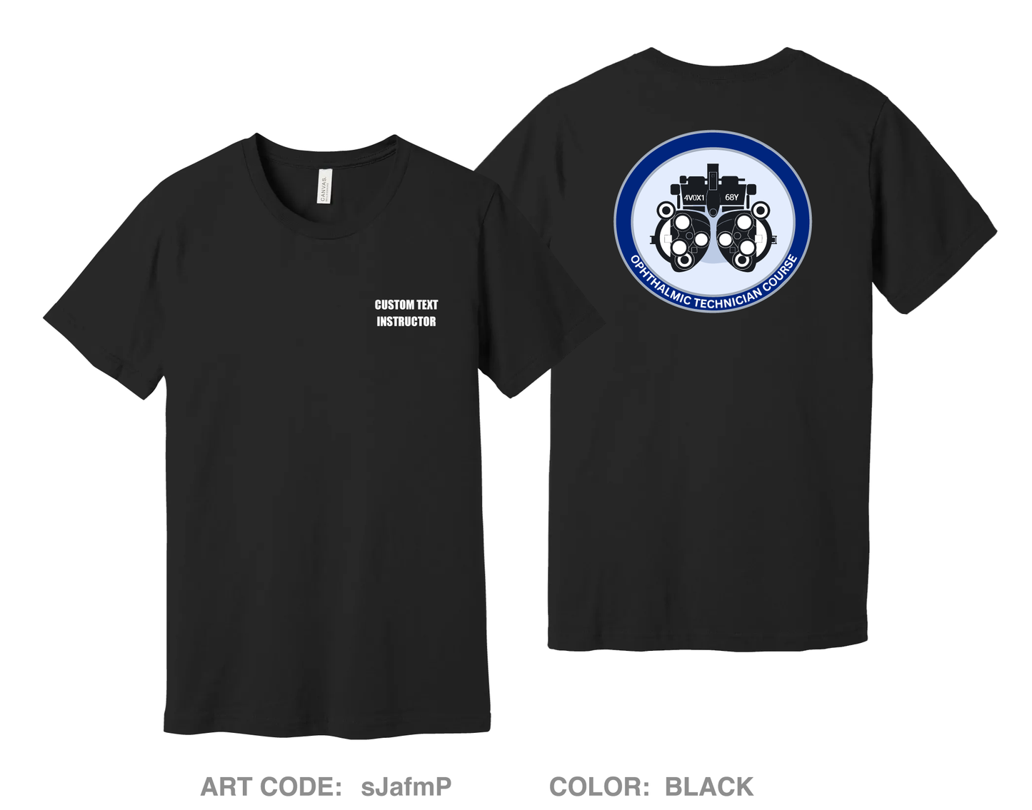 CUSTOM Ophthalmic Technician Course Comfort Unisex Cotton SS Tee - sJafmP