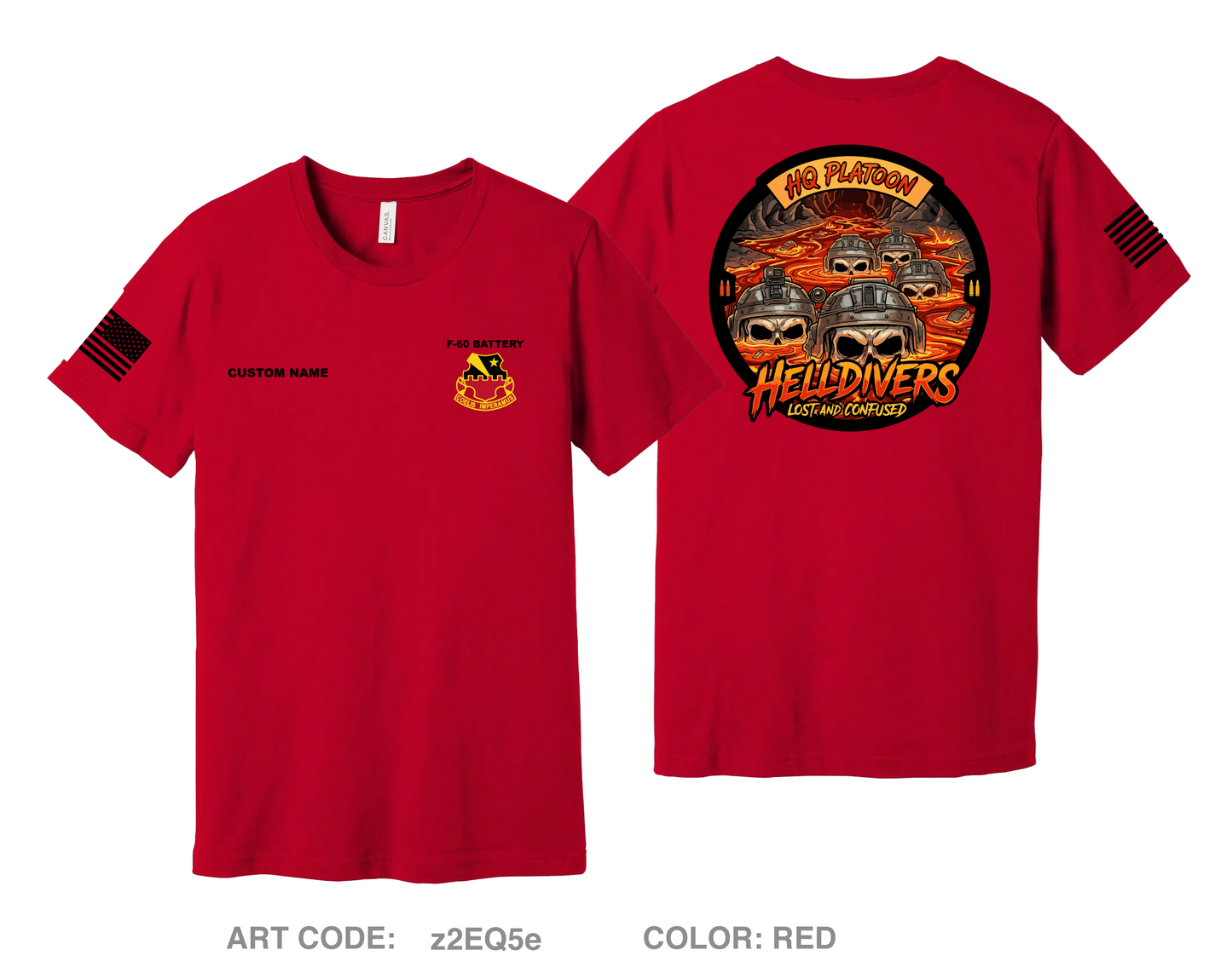 HQ Platoon Comfort Unisex Cotton SS Tee - z2EQ5e