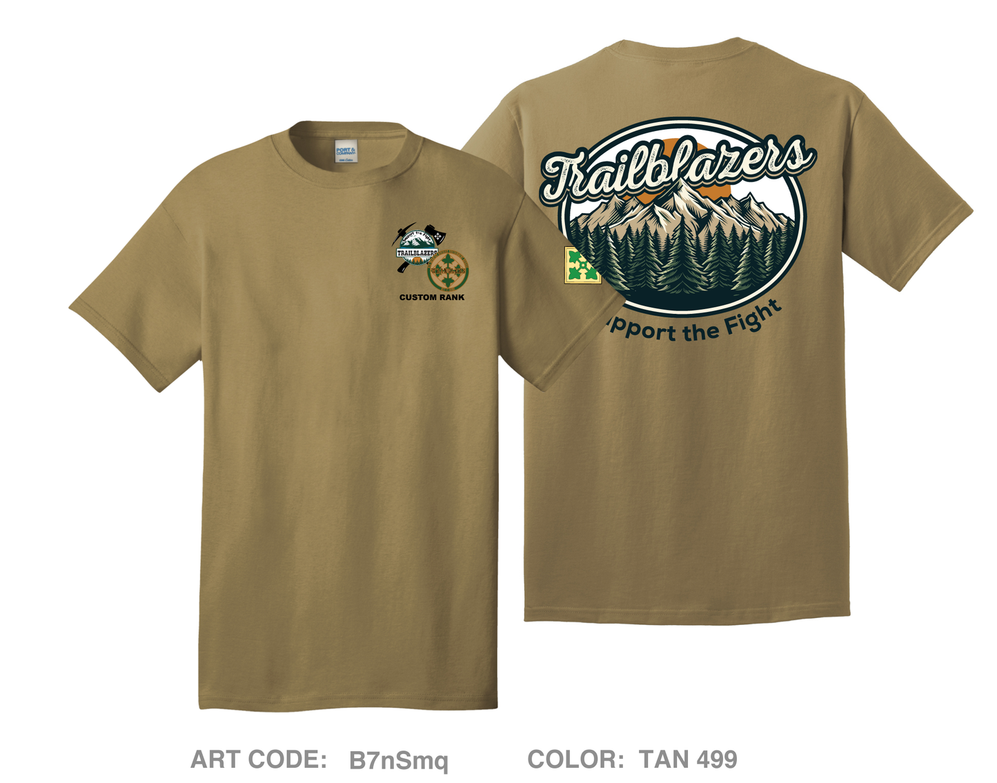 CUSTOM 4DSTB Fundraising Collection Comfort Unisex Cotton SS Tee - B7nSmq