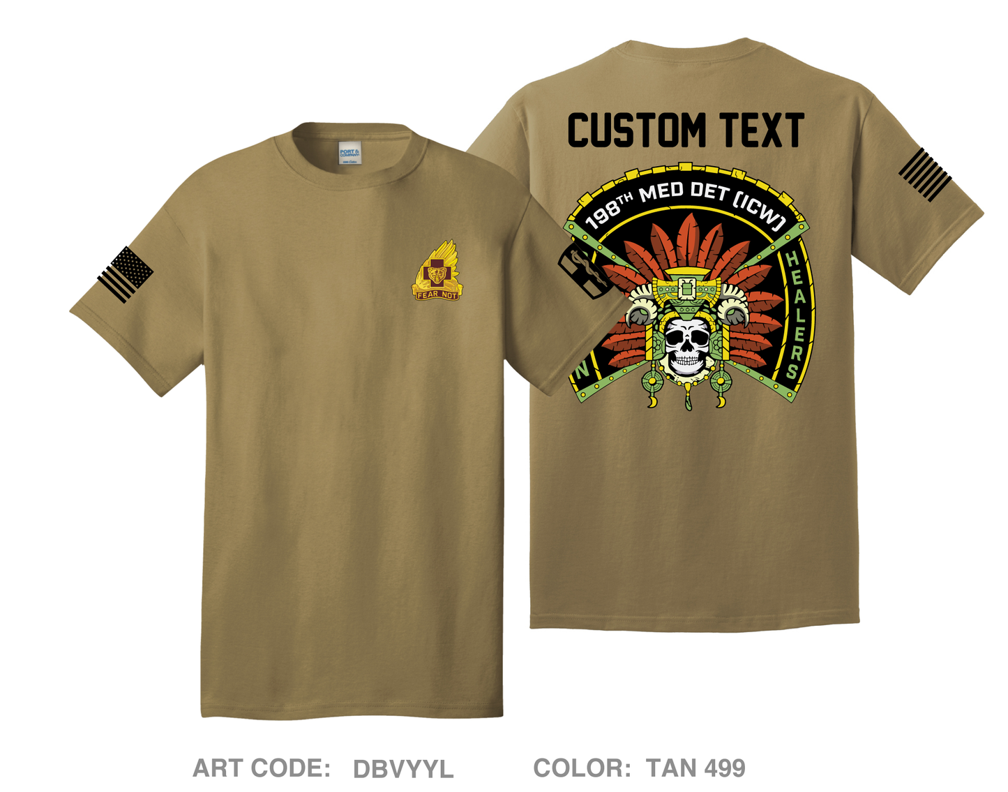 CUSTOM 198th Medical Detachment - ICW Hi-Tech Performance Unisex SS Tee - DBVYYL