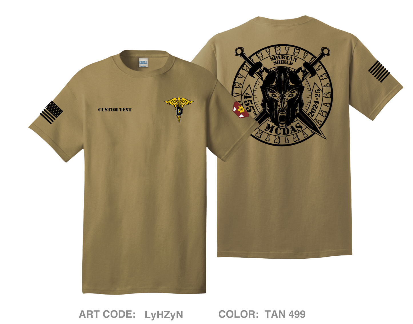 CUSTOM 455th MCD(AS)-FWD Comfort Unisex Cotton SS Tee - LyHZyN
