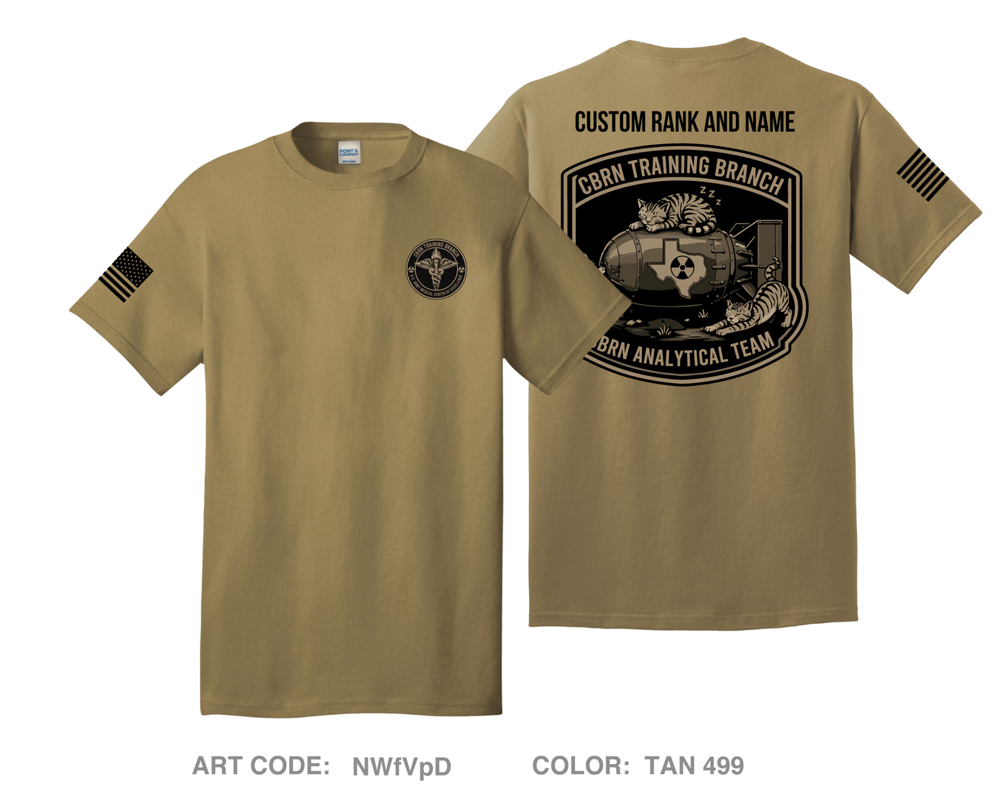 CUSTOM CBRN Training Branch Comfort Unisex Cotton SS Tee - NWfVpD