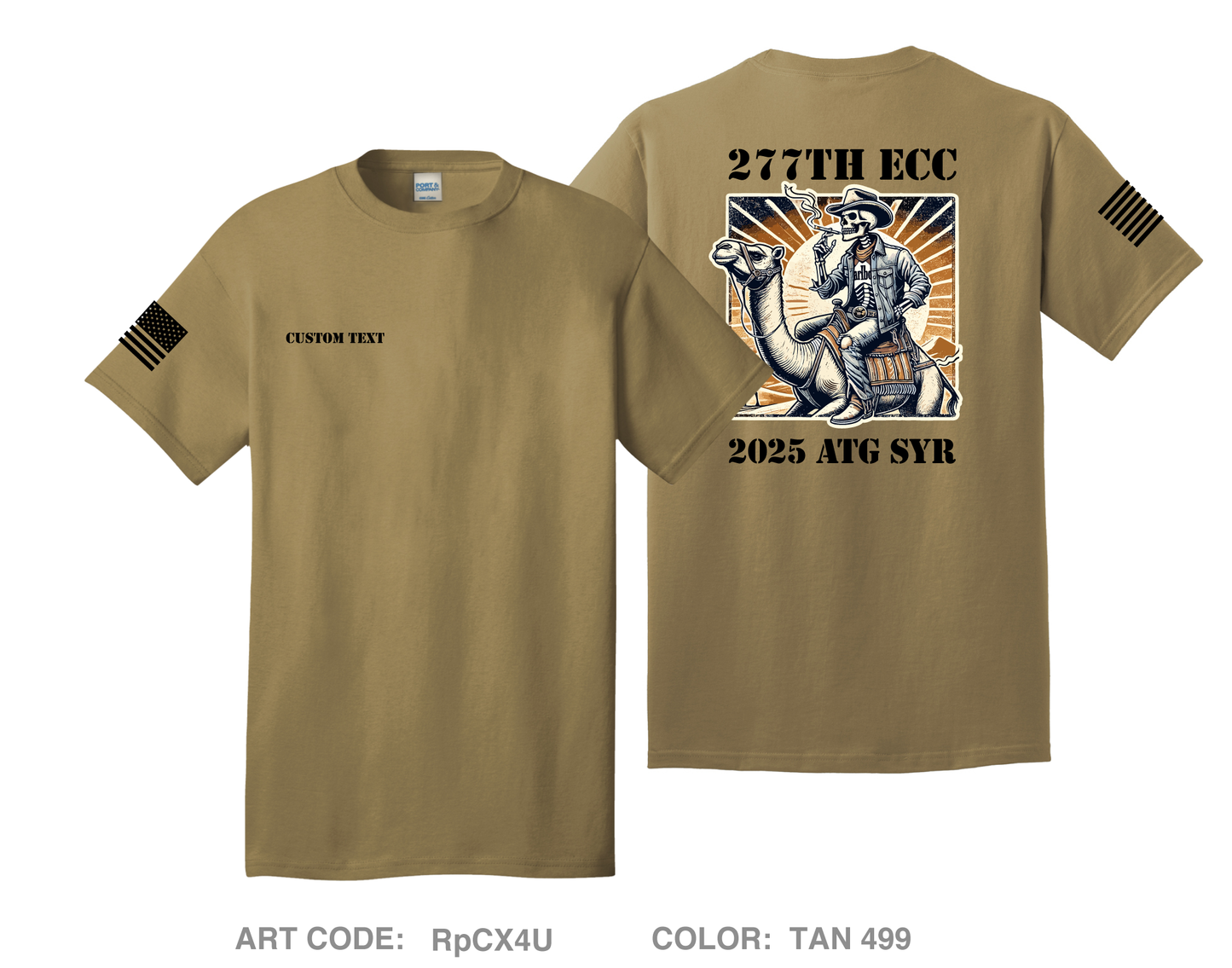 CUSTOM 277th ECC Comfort Unisex Cotton SS Tee - RpCX4U