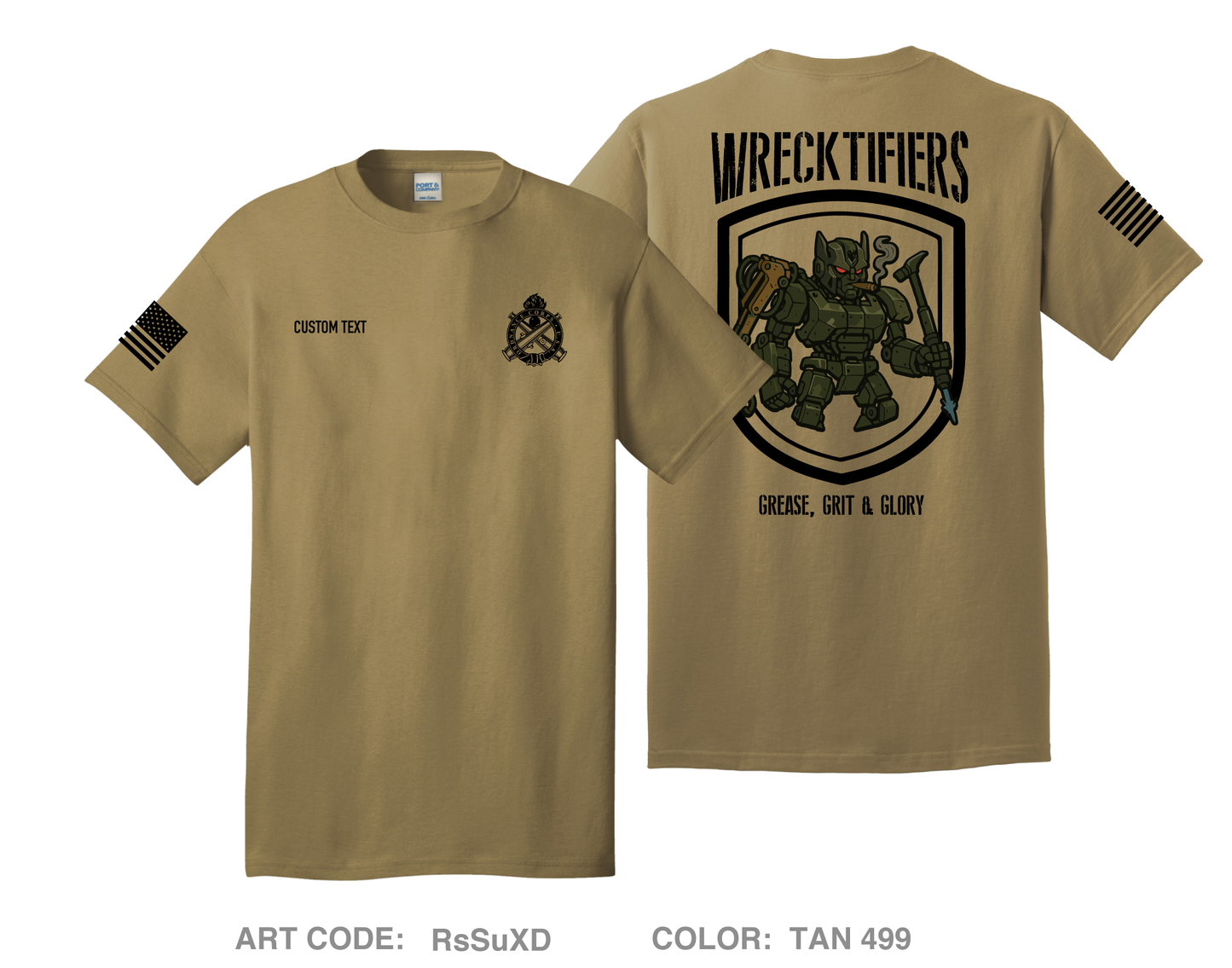CUSTOM Wrectifiers Comfort Unisex Cotton SS Tee - RsSuXD
