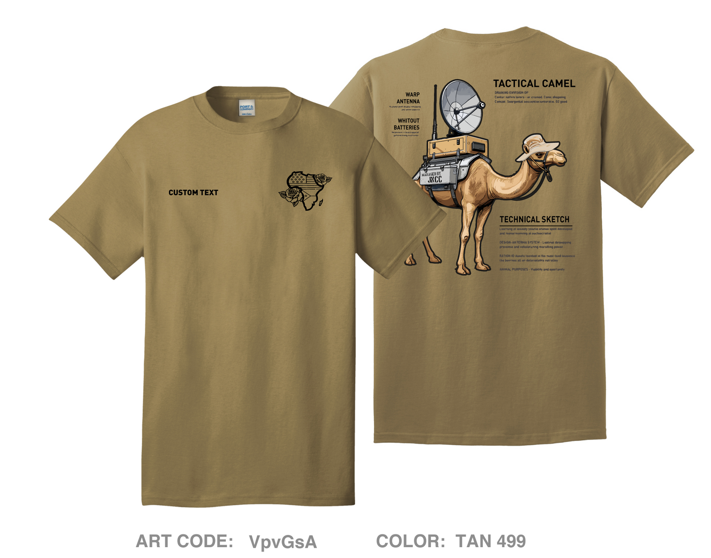 CUSTOM CJTF-HOA Comfort Unisex Cotton SS Tee - VpvGsA