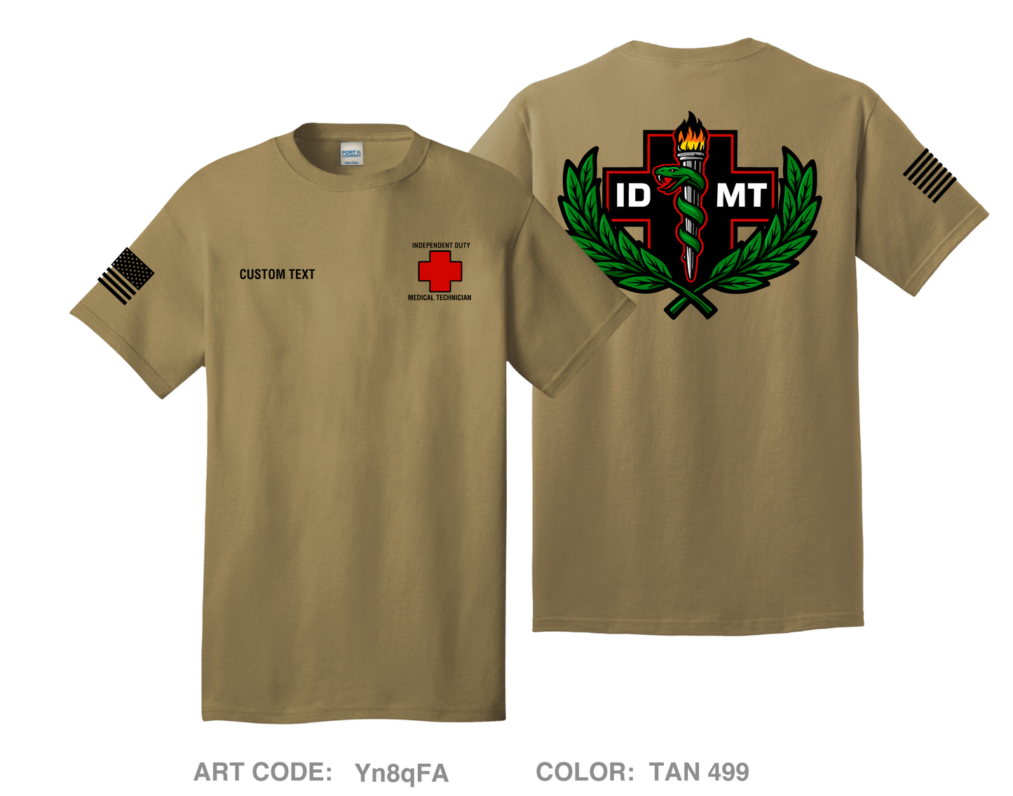 CUSTOM IDMT Comfort Unisex Cotton SS Tee - Yn8qFA