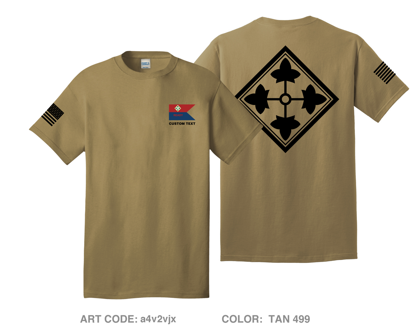 CUSTOM READY CO, HHBN, DIVARTY, 4ID Comfort Unisex Cotton SS Tee - a4v2vjx