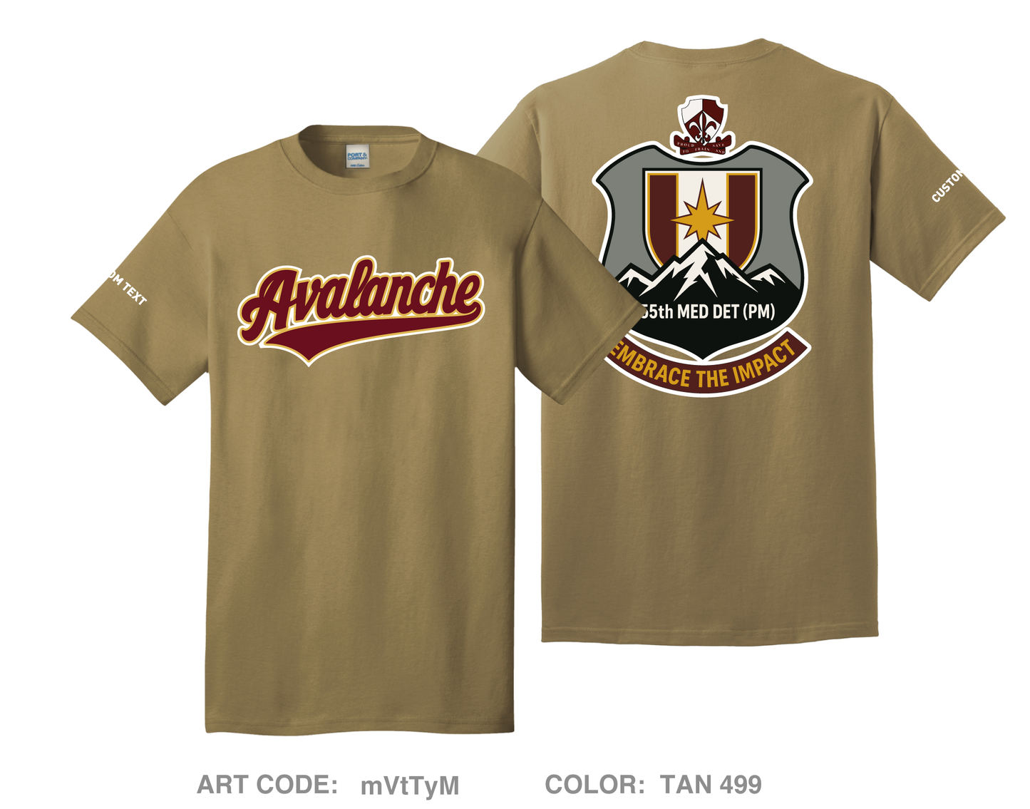 CUSTOM 155th Medical Detachment (PM) Comfort Unisex Cotton SS Tee - mVtTyM