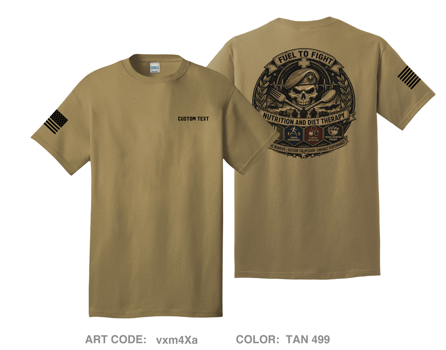 CUSTOM C CO 264th MED BN Comfort Unisex Cotton SS Tee - vxm4Xa