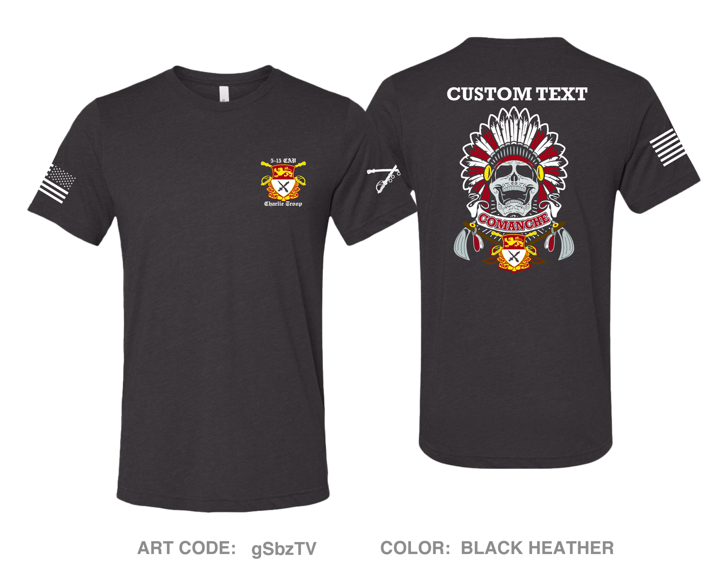 CUSTOM C TRP, 5-15 CAV Comfort Unisex Triblend SS Tee - gSbzTV
