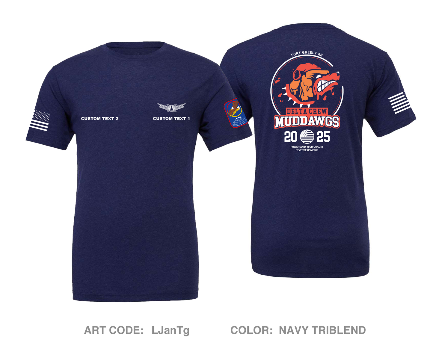 CUSTOM Delta Crew Comfort Unisex Triblend SS Tee - LJanTg