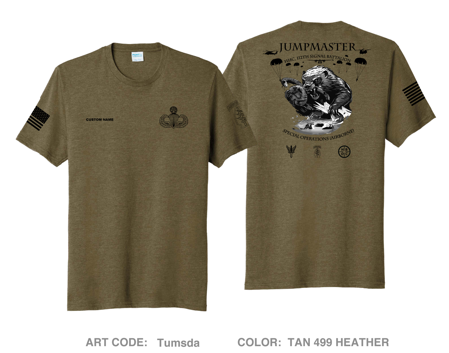 CUSTOM 112th SIG BN Comfort Unisex Triblend SS Tee - Tumsda