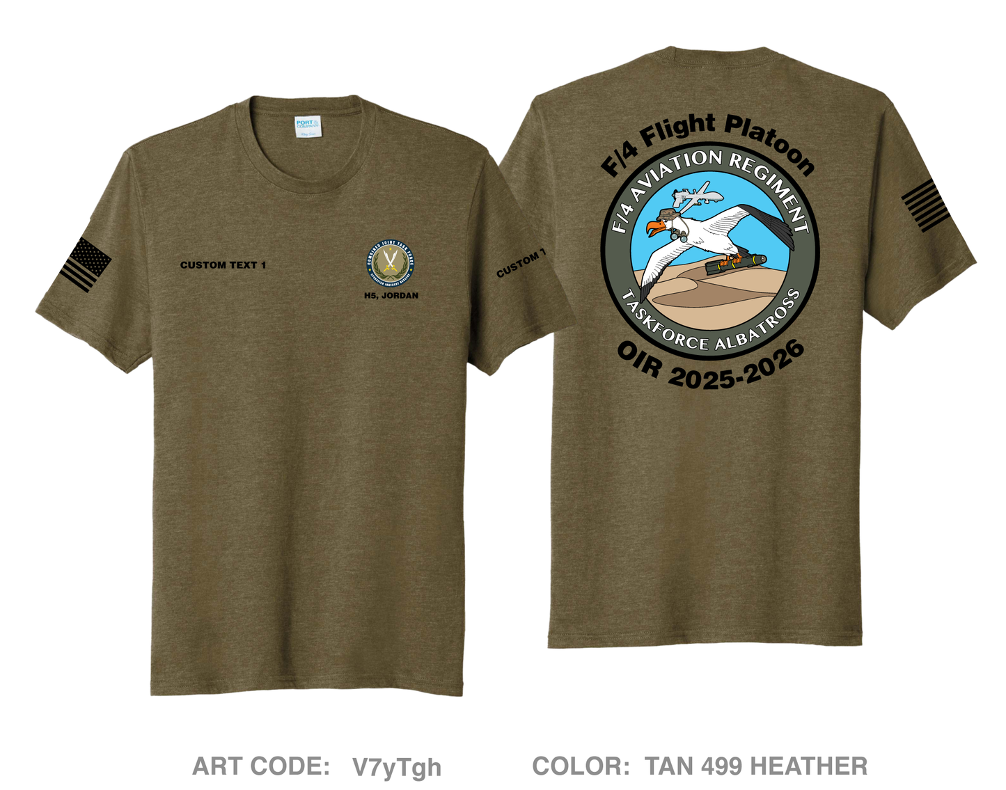 CUSTOM F/4 AVN REGT Comfort Unisex Triblend SS Tee - V7yTgh