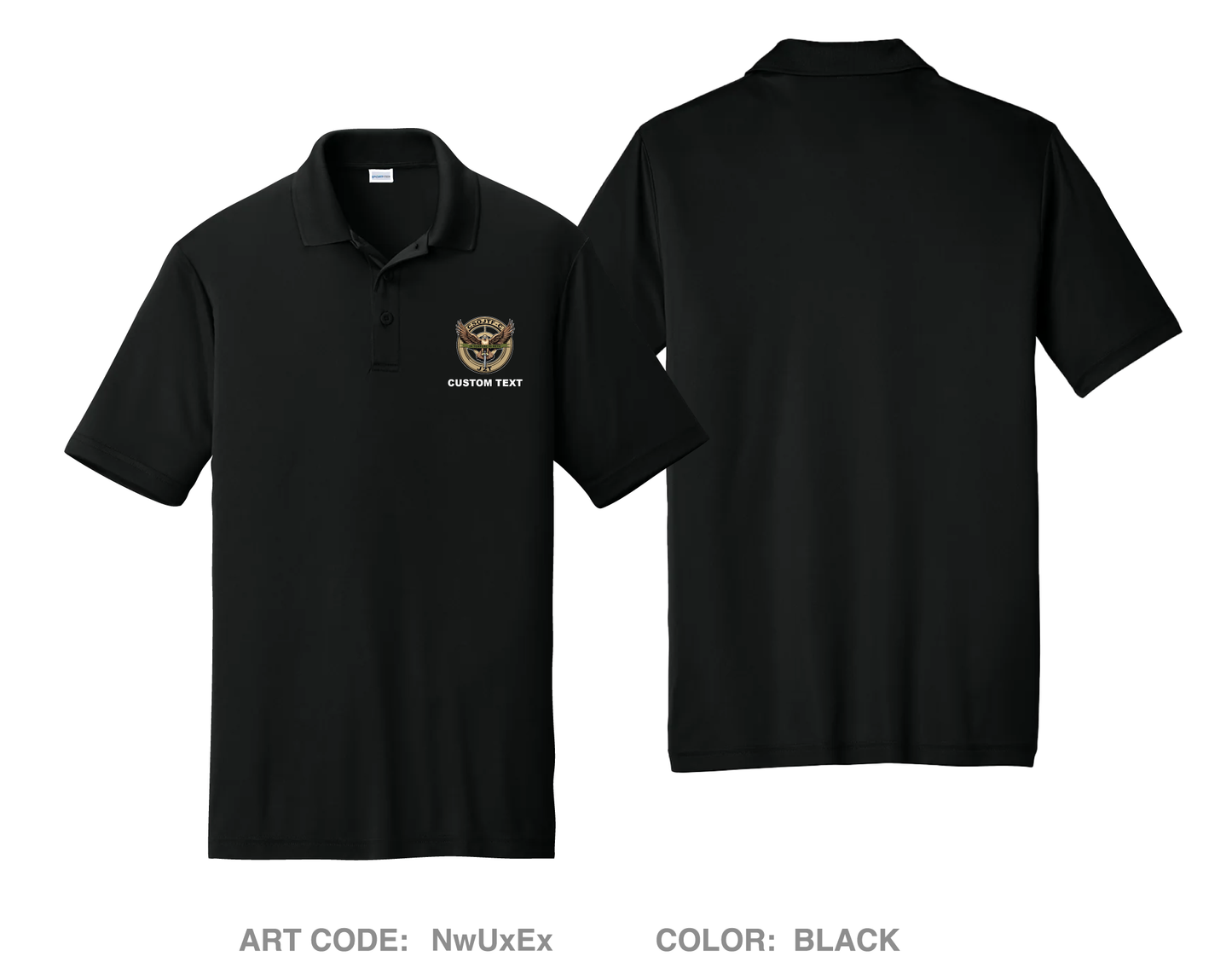 CUSTOM CSOJTF-C J2T Hi-Tech Performance Men's SS Polo - NwUxEx