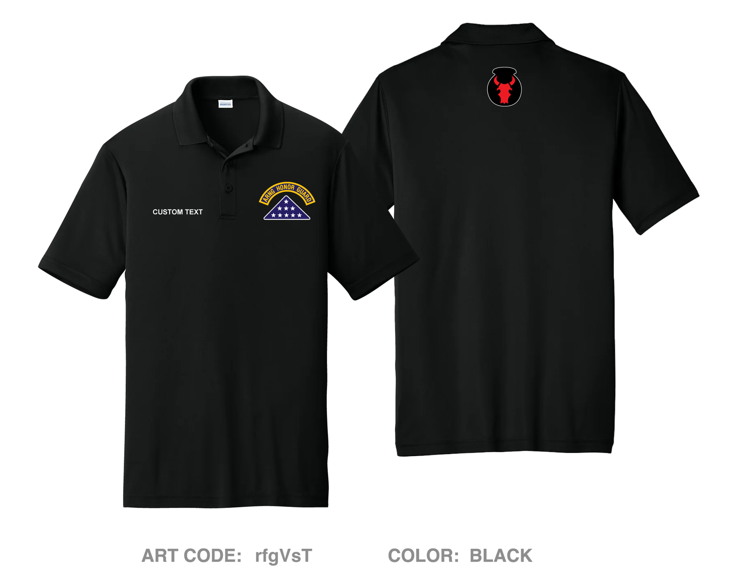 CUSTOM Iowa Funeral Honors Hi-Tech Performance Men's SS Polo - rfgVsT