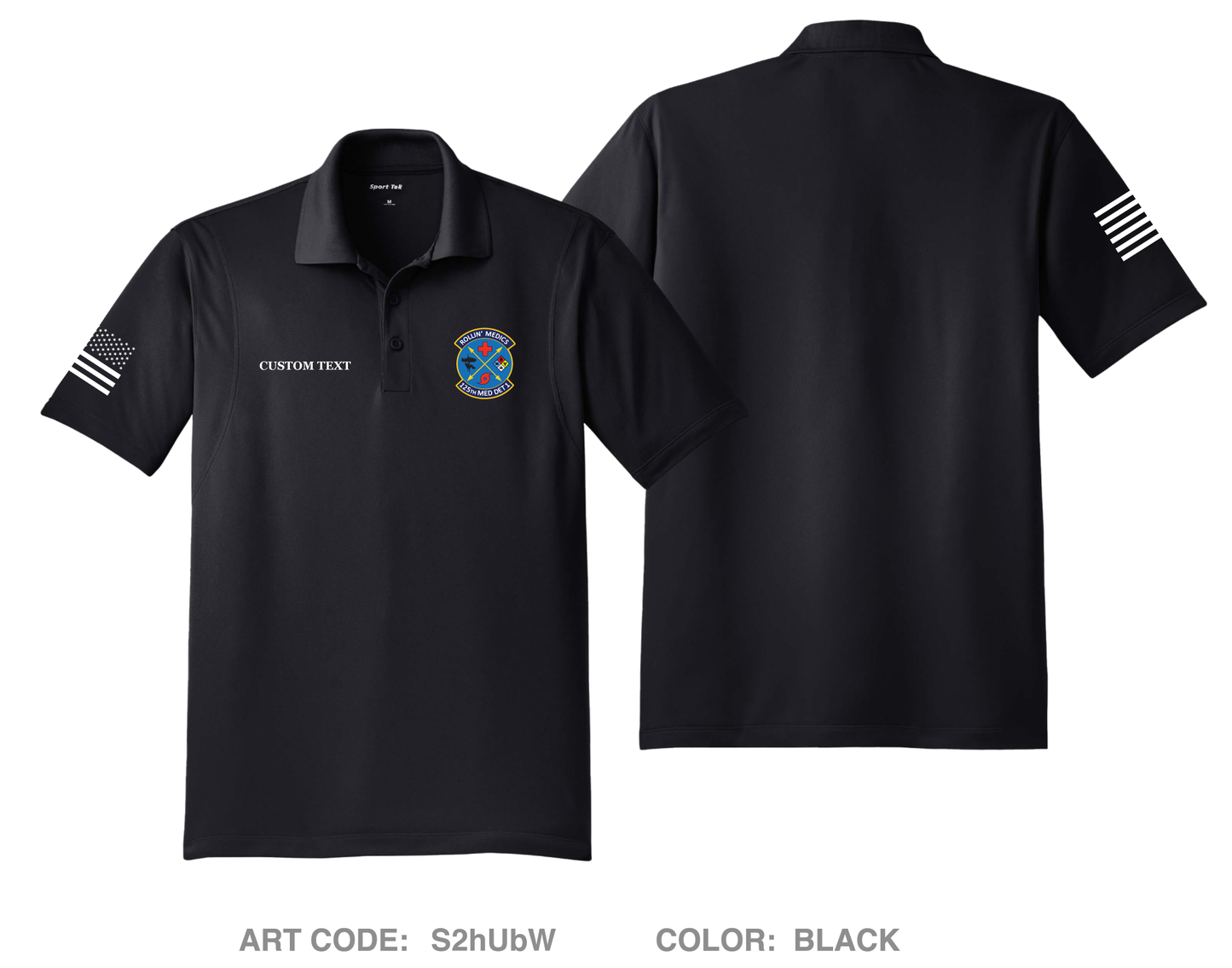 CUSTOM 125 MDG Det 1 Store 1 Hi-Tech Performance Men's SS Polo - S2hUbW