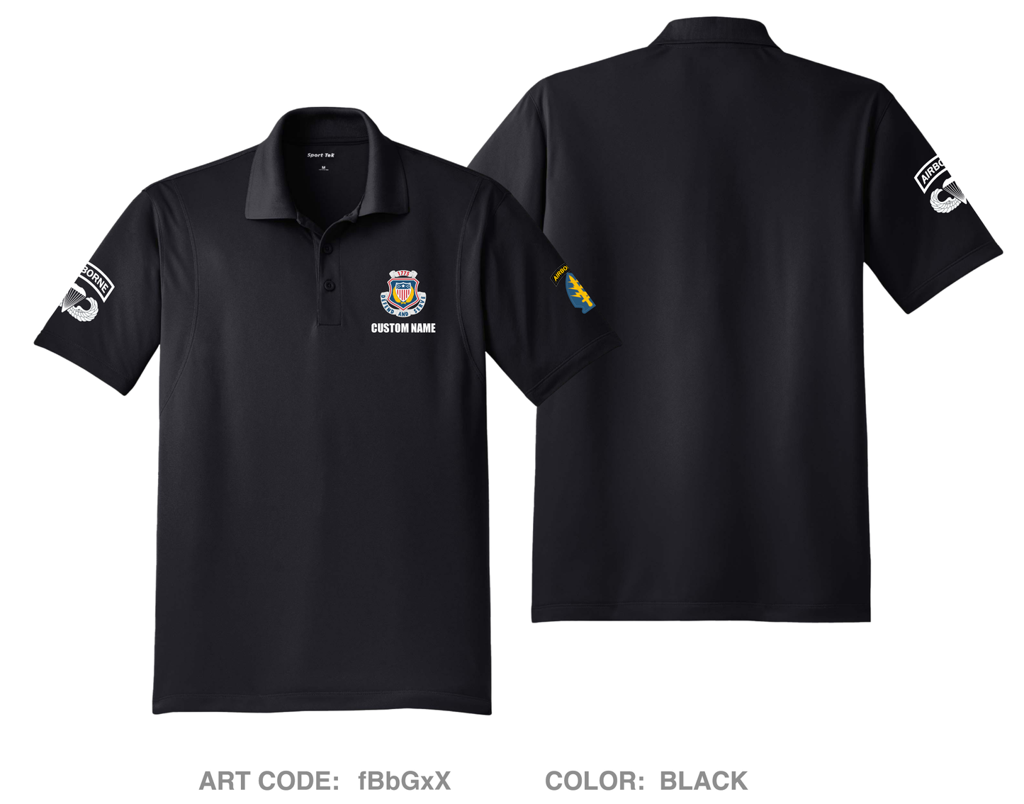 CUSTOM 2nd BN 1SFG (A) Hi-Tech Performance Men's SS Polo - fBbGxX