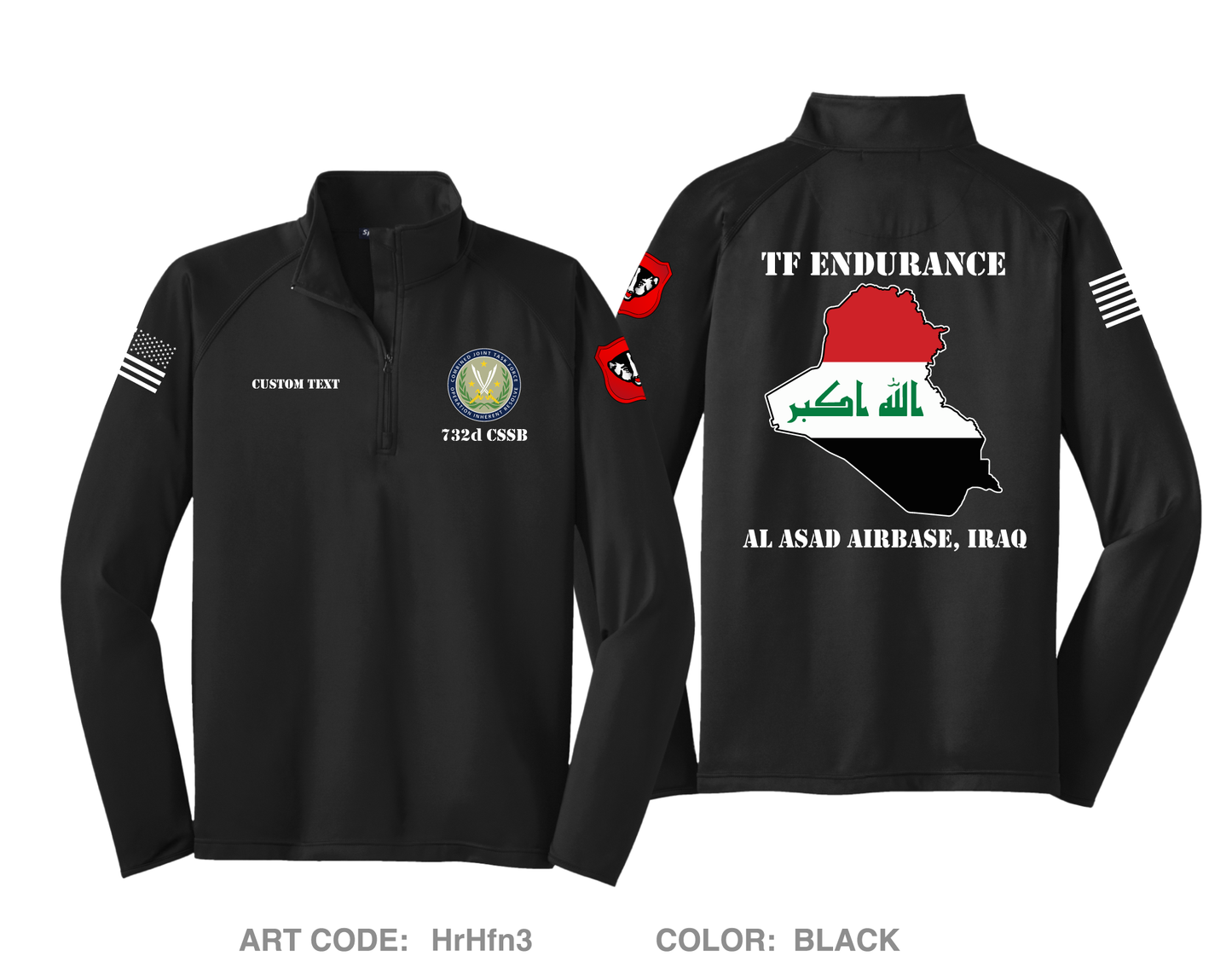 CUSTOM 732d CSSB AAAB Hi-Tech Performance Quarter-Zip Fleece Jacket - HrHfn3