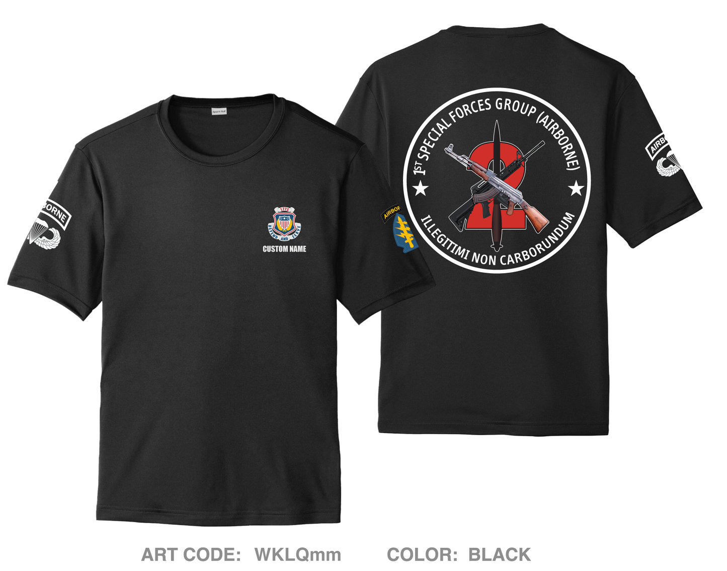CUSTOM 2nd BN 1SFG (A) Hi-Tech Performance Unisex SS Tee - WKLQmm