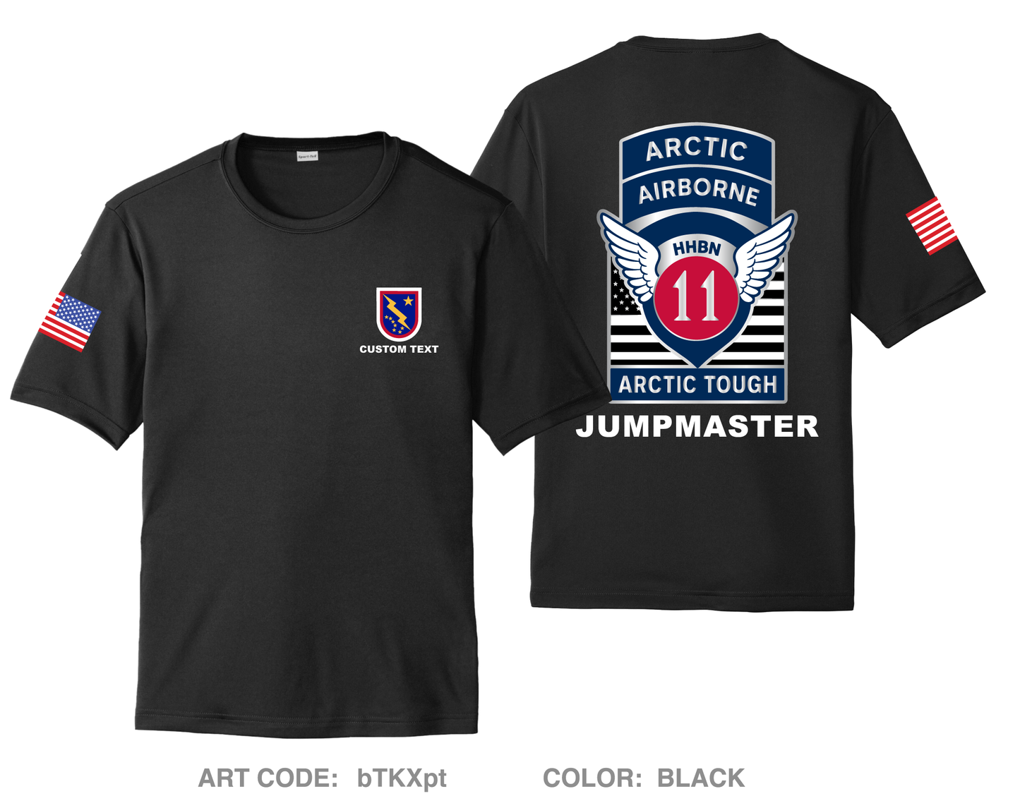 CUSTOM HHBN, 11th Airborne Division Hi-Tech Performance Unisex SS Tee - bTKXpt