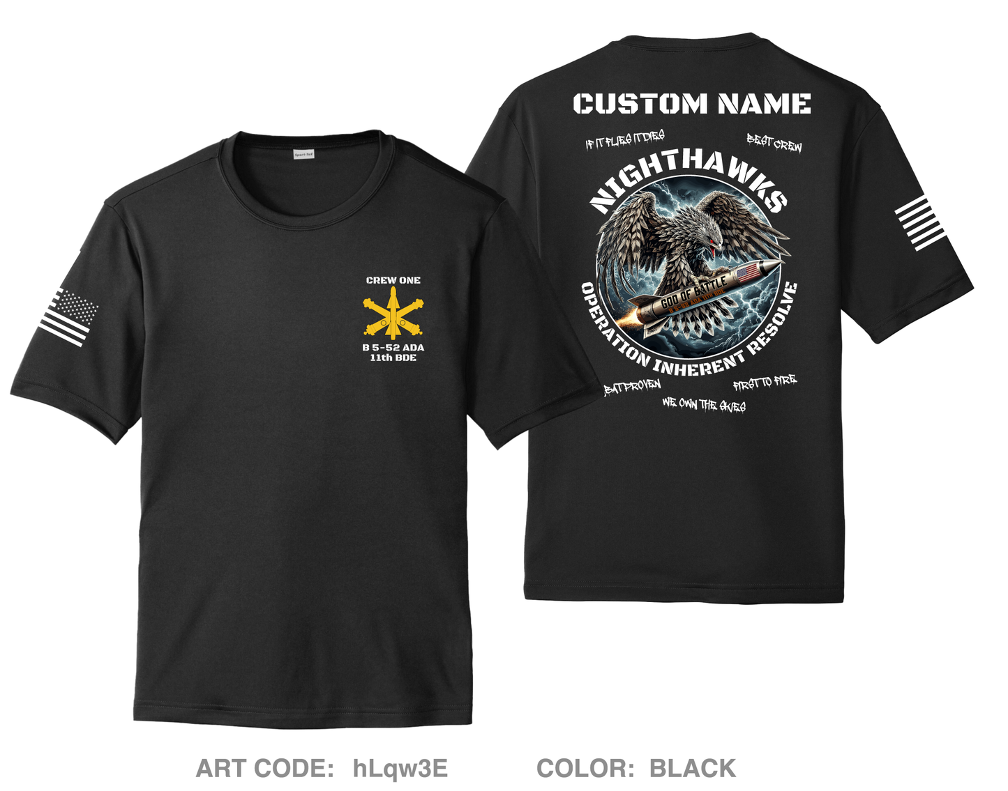 CUSTOM B 5-52 ADA 11th BDE Hi-Tech Performance Unisex SS Tee - hLqw3E