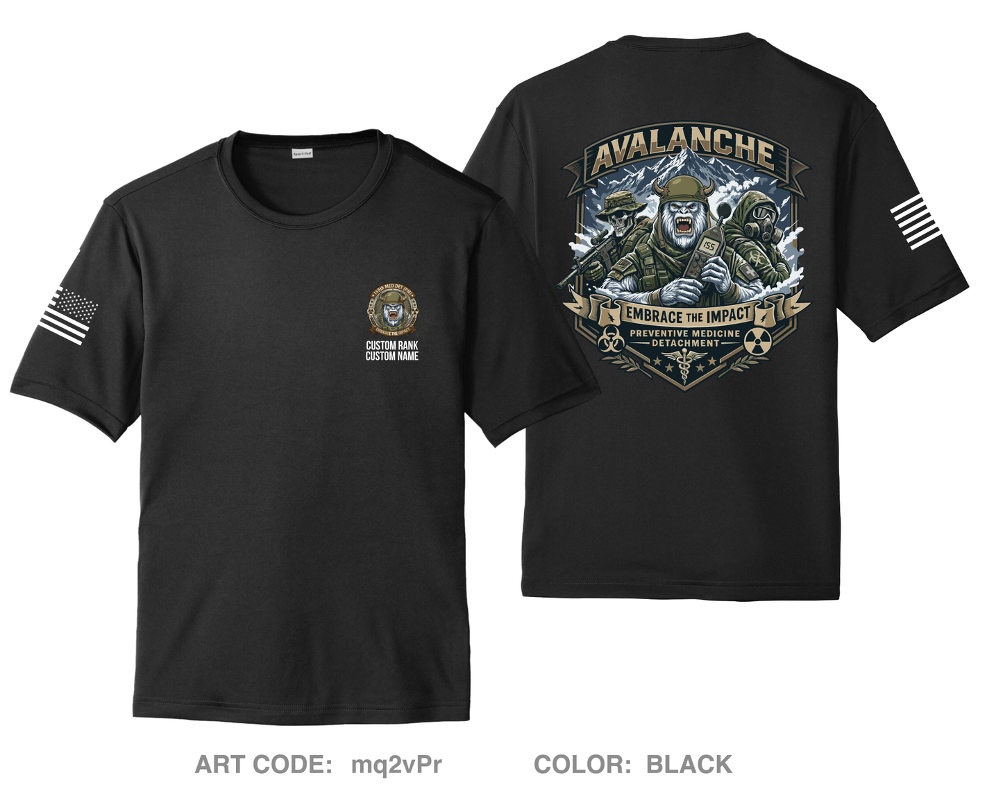 CUSTOM 155th Medical Detachment (PM) Hi-Tech Performance Unisex SS Tee - mq2vPr
