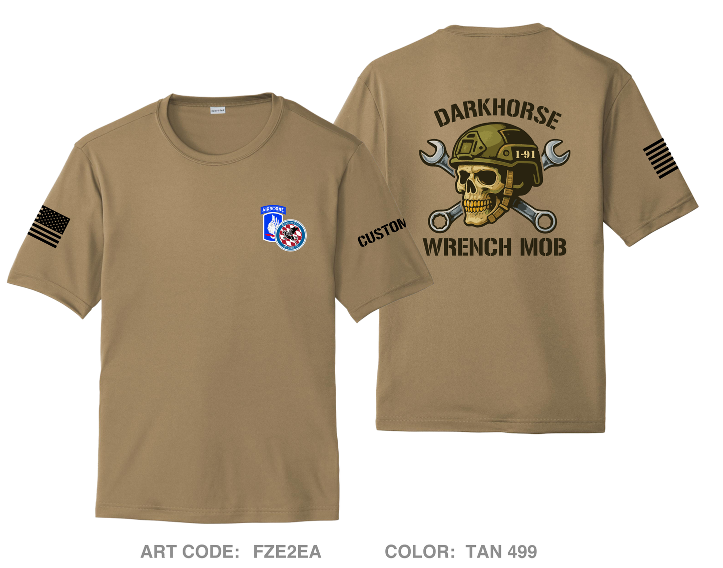 CUSTOM 1-91 MAINT Hi-Tech Performance Unisex SS Tee - FZE2EA