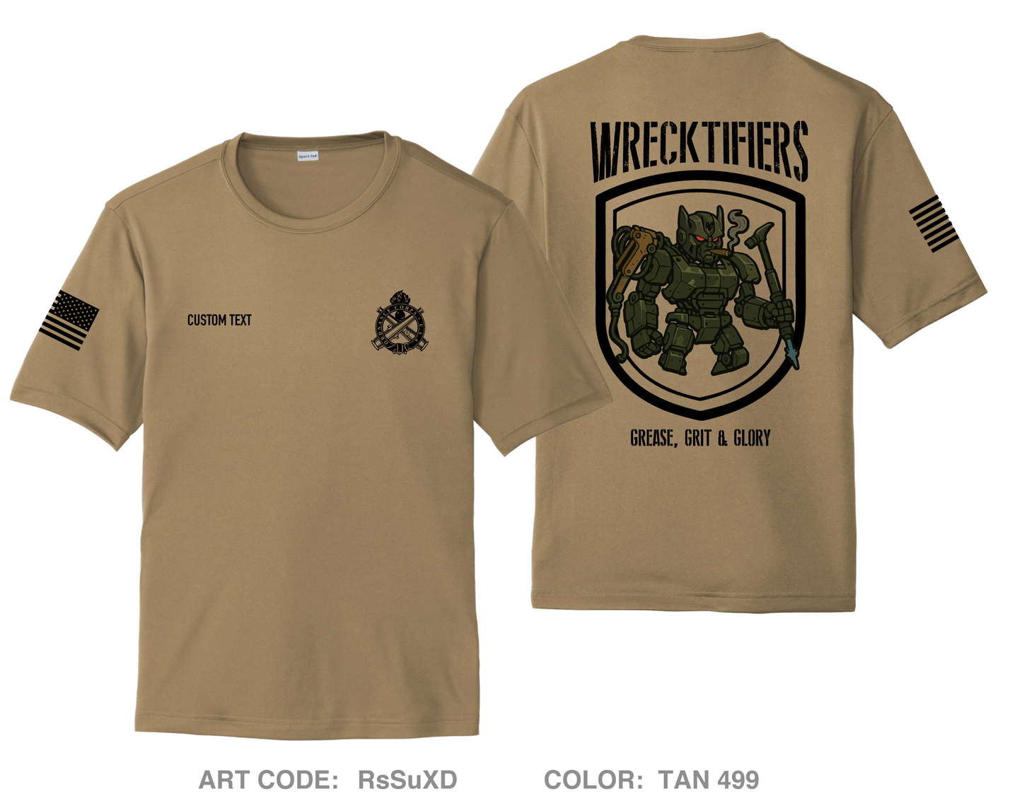 CUSTOM Wrectifiers Hi-Tech Performance Unisex SS Tee - RsSuXD