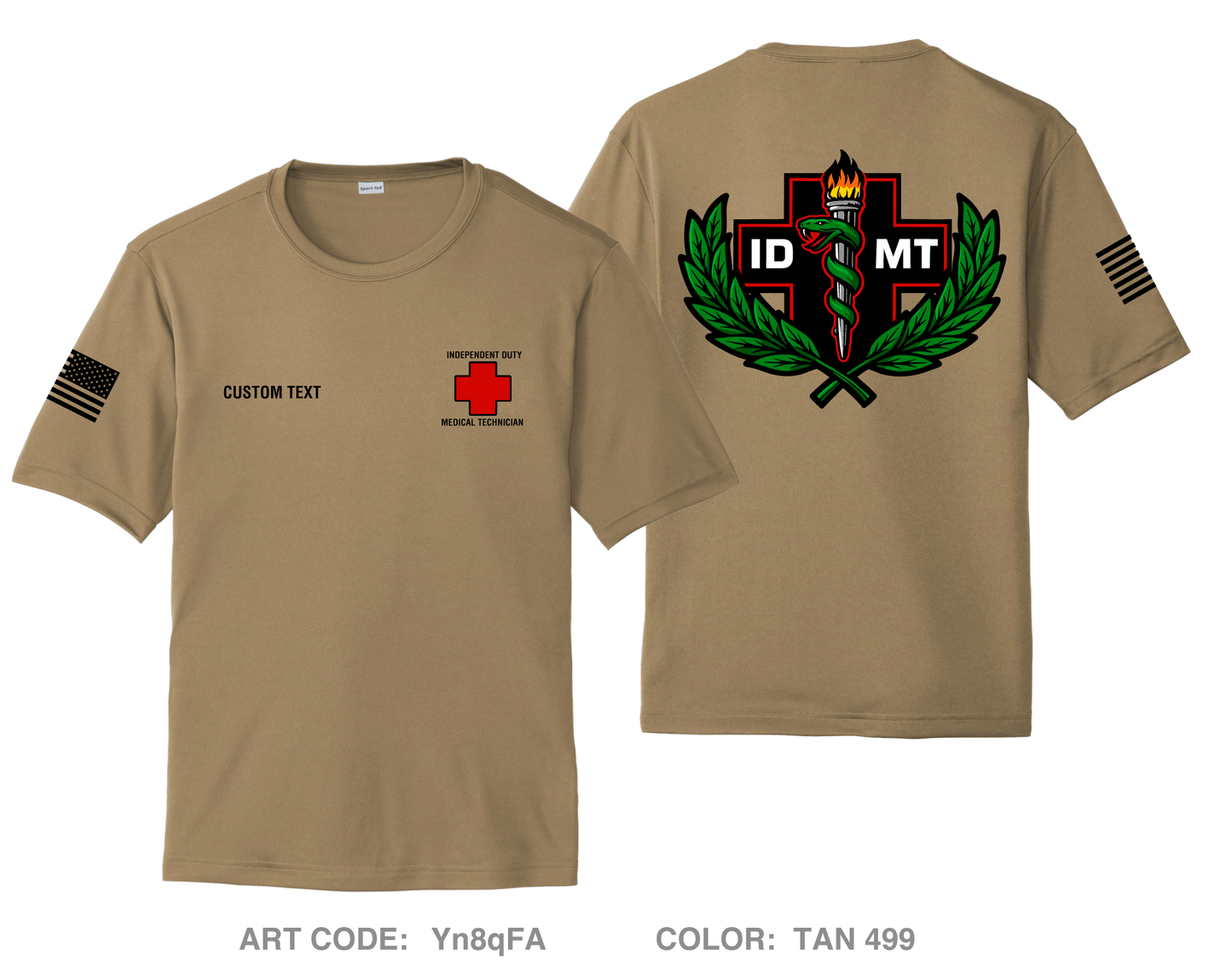 CUSTOM IDMT Hi-Tech Performance Unisex SS Tee - Yn8qFA